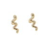 Amor Eterno - Broqueles Serpiente Vibora / Aretes / Lisa 10k