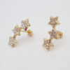 Amor Eterno - Broqueles Estrella Fugaz 15p* / Aretes Oro 10k - Imagen 6