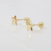 Amor Eterno - Broqueles Estrella Mini Bebé Aretes / Oro 10k - Imagen 6