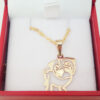Amor Eterno - Dije Perrito Pug Oro 14k + Cadena de Regalo - Imagen 5