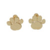 Amor Eterno - Broqueles Huella Perro Mascota Aretes Oro 10k