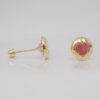Amor Eterno - Broqueles Bisel Corazón / Aretes / Oro 10k / Rosa - Imagen 6
