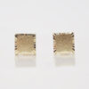 Amor Eterno - Broqueles Cuadrado Azucarado / Aretes Oro 10k - Imagen 4