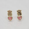 Amor Eterno - Broqueles Aretes / Tous Corazón / Oro 10k / Rosa - Imagen 5