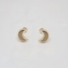 Amor Eterno - Broqueles Luna Basic / Aretes Oro 10k - Imagen 4