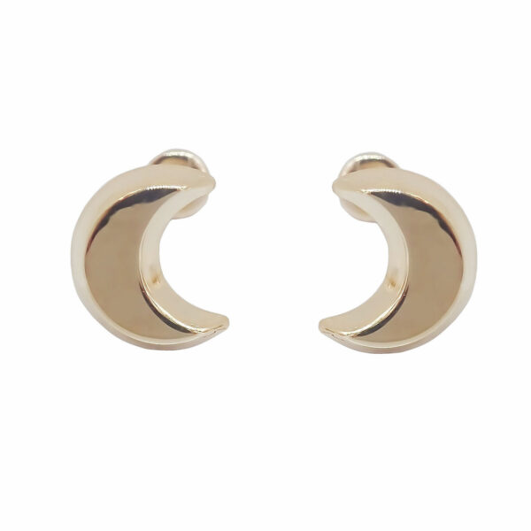 Amor Eterno - Broqueles Luna Basic / Aretes Oro 10k