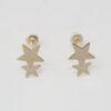 Amor Eterno - Broqueles Estrella Tú Y Yo / Aretes / Oro 10k - Imagen 3