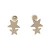 Amor Eterno - Broqueles Estrella Tú Y Yo / Aretes / Oro 10k