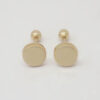 Amor Eterno - Broqueles Circulo Basic Bebé Aretes / Oro 10k - Imagen 4