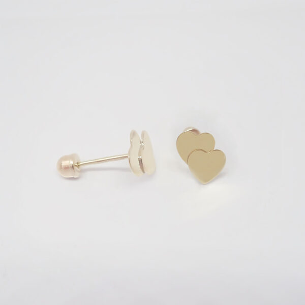 Amor Eterno - Broqueles / Tu Y Yo Corazón / Aretes Oro 10k - Imagen 6