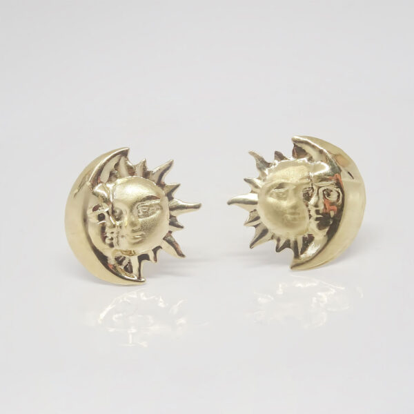 Amor Eterno - Broqueles Eclipse / Aretes / Oro 10k - Imagen 4