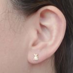 Amor Eterno - Broqueles / Aretes Gato Gatito / Oro 10k - Imagen 7