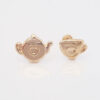 Amor Eterno - Disney Tetera Sra. Potts Y Chip / Aretes 10k - Imagen 3
