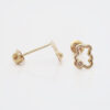 Amor Eterno - Broqueles Siluet Osito Destello Aretes Oro 10k - Imagen 6