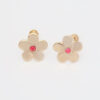 Amor Eterno - Broqueles Flor Destellito / Aretes Oro 10k - Imagen 4