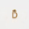 Amor Eterno - Broqueles Una Inicial Letra / Aretes / Oro 10k / D - Imagen 4