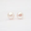 Amor Eterno - Broqueles Elegantes / Perla 9mm Aretes Oro 10k - Imagen 3