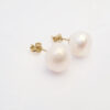 Amor Eterno - Broqueles Elegantes / Perla 9mm Aretes Oro 10k - Imagen 4