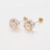 Amor Eterno - Broqueles Recto Aro 7mm / Aretes / Oro 10k - Imagen 6