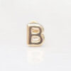 Amor Eterno - Broqueles Una Inicial Letra / Aretes / Oro 10k / B - Imagen 4