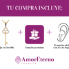 Amor Eterno - Dije Llave Diamante / Oro 10k Solido - Imagen 9
