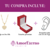 Amor Eterno - Dije Y Aretes Corazón Oro10k + Cadena Regalo - Imagen 9
