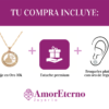 Amor Eterno - Dije XV Años Vestido Largo / Oro 10k + Cadena de Regalo - Imagen 9