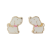 Amor Eterno - Broqueles Deluxe Perrito / Aretes / Oro 10k