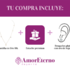 Amor Eterno - Gargantilla Cruz Diamante / Oro Sólido 10k - Imagen 8