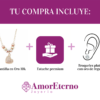 * Amor Eterno - Gargantilla / Corazón Full 3 Oros Sólido 10k - Imagen 8