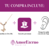 Amor Eterno - Gargantilla / Mariposa 3 Oros Sólido 10k - Imagen 8