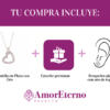 Amor Eterno - Gargantilla / Collar Plata Oro 24k / Corazón - Imagen 8
