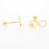 Amor Eterno - Broqueles Infinito / Aretes / Oro Sólido 10k - Imagen 5