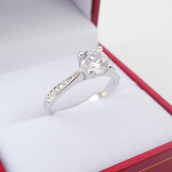 Amor Eterno - Anillo Marie / Plata Con Oro 24k - Imagen 3