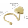 Amor Eterno - Piercing Nariz Corazón / Oro Sólido 10k - Imagen 2
