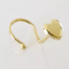 Amor Eterno - Piercing Nariz Corazón / Oro Sólido 10k - Imagen 4