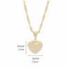 Amor Eterno - Dije Y Aretes Corazón Oro10k + Cadena Regalo - Imagen 2