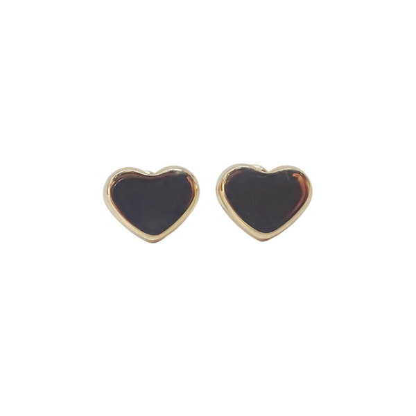 Amor Eterno - Broqueles Corazón Basic Aretes / Oro 10k