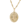 Amor Eterno - Medalla Virgen Elegante 10k + Cadena de Regalo