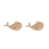 Amor Eterno - Broqueles Ballena / Aretes / Oro 10k