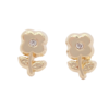 Amor Eterno - Broqueles / Flor Tierna Aretes / Oro 10k