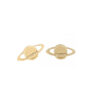 Amor Eterno - Broqueles / Saturno Planeta / Aretes / Oro 10k