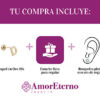 Amor Eterno - Broqueles Una Inicial Letra / Aretes / Oro 10k / D - Imagen 9