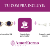 Amor Eterno - Broqueles Deluxe Saturno / Aretes / Oro 10k / Morado - Imagen 8