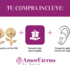 Amor Eterno - Broqueles Aretes / Girasol 3 Oros / Oro 10k - Imagen 8