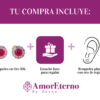 Amor Eterno - Broqueles Círculo Rojo Mini / Aretes Oro 10k - Imagen 10
