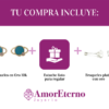 Amor Eterno - Broqueles Deluxe Saturno / Aretes / Oro 10k / Azul - Imagen 9