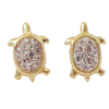 Amor Eterno - Broqueles Aretes / Tortuga Diamantes / Oro 10k