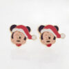 Amor Eterno - Broqueles / Mickey Minnie Navideño Oro 10k / Mickey - Imagen 4