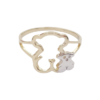 Amor Eterno - Anillo Doble Ositos / Oro Sólido 10k